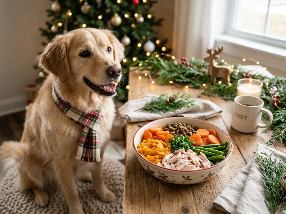 Sådan gør du decembermåltidet mere spændende for kræsne hunde